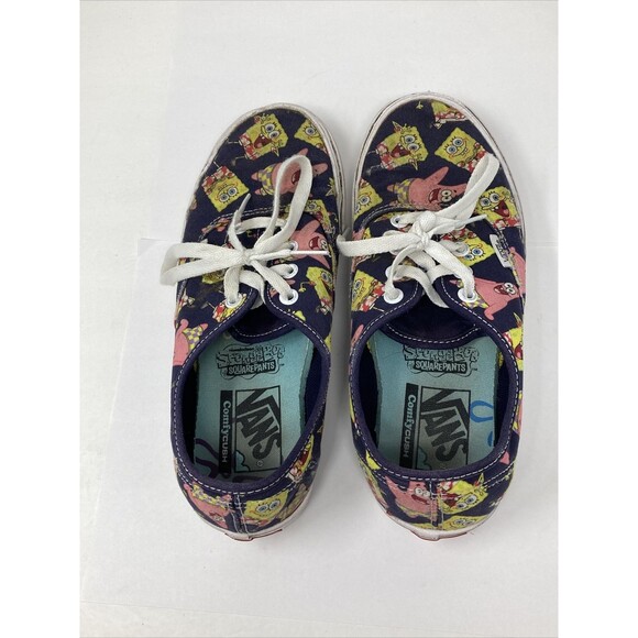 VANS Spongebob “Alohabob” Comfy Cush Authentic Men’s Size 6 / Women 7.5 Skate - Picture 2 of 11